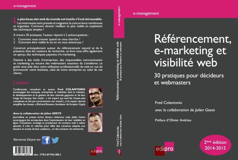 couverture du livre référencement, e marketing et visibilité web, édition 2014 2015 